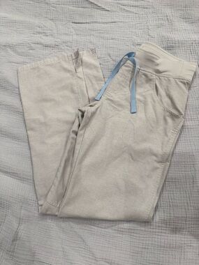 Figs Technical Collection Light Gray Scrub Pants